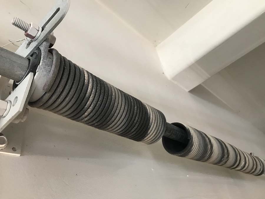 Garage Door Torsion Springs Installation - Broken Spring